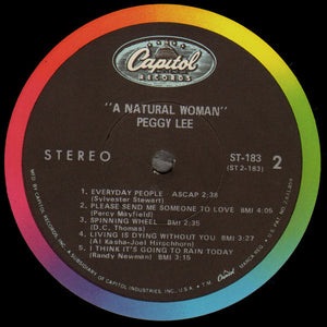 Peggy Lee : A Natural Woman (LP, Album)