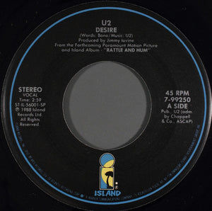 U2 : Desire (7", Single, Spe)