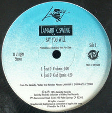 Load image into Gallery viewer, Lamarr K. Swing : Say You Will (12&quot;, Promo)