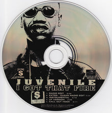 Load image into Gallery viewer, Juvenile (2) : I Got That Fire (CD, Single, Promo)
