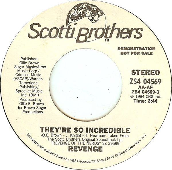 Revenge (5) : They're So Incredible (7