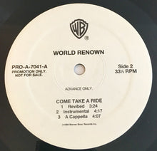 Load image into Gallery viewer, World Renown : Come Take A Ride (12&quot;, Promo)