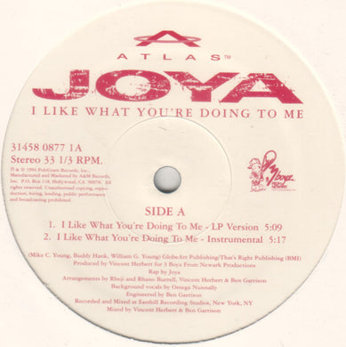 Joya : I Like What You're Doing To Me (12
