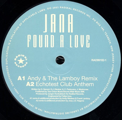 Jana : Found A Love (12