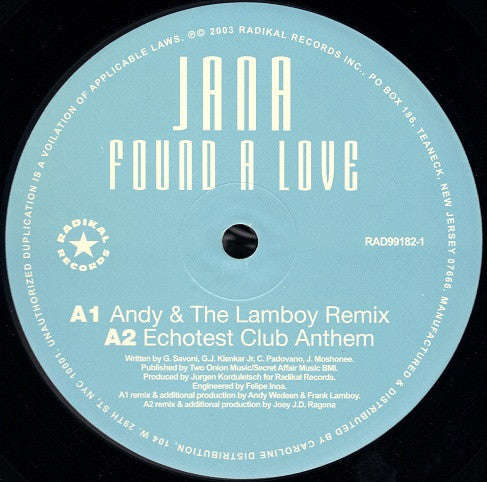 Jana : Found A Love (12