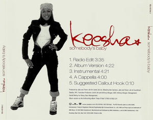 Keesha : Somebody's Baby (CD, Single, Promo)