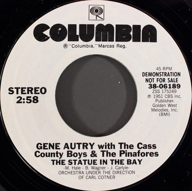 Gene Autry With The Pinafores & The Cass County Boys : The Statue In The Bay (7