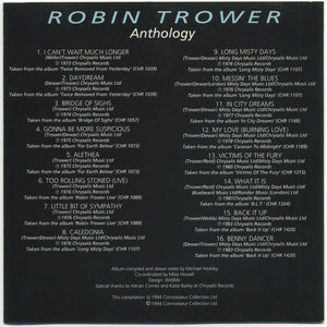 Robin Trower : Anthology (CD, Comp)