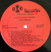 Load image into Gallery viewer, The Embers : I Love Beach Music (LP, Album)