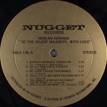 Load image into Gallery viewer, Harlan Howard : To The Silent Majority With Love. (LP)