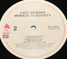 Load image into Gallery viewer, Lizzy Borden : Menace To Society (LP, Album)