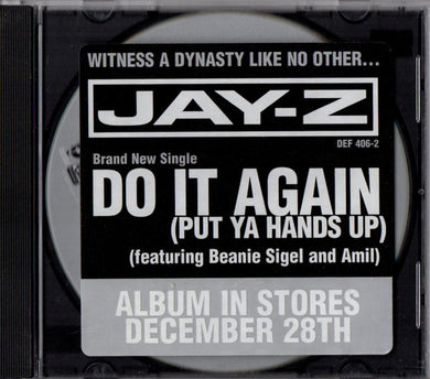 Jay-Z Featuring Beanie Sigel & Amil : Do It Again (Put Ya Hands Up) (CD, Single, Promo)