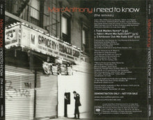 Load image into Gallery viewer, Marc Anthony : I Need To Know (The Remixes) (CD, Single, Promo)