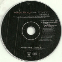 Load image into Gallery viewer, Marc Anthony : I Need To Know (The Remixes) (CD, Single, Promo)