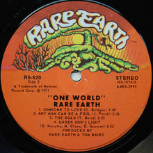Load image into Gallery viewer, Rare Earth : One World (LP, Album, Gat)