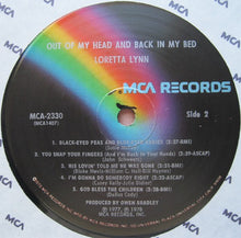 Load image into Gallery viewer, Loretta Lynn : Out Of My Head And Back In My Bed (LP, Album, Pin)