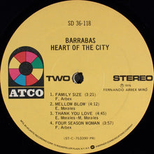 Load image into Gallery viewer, Barrabas : Heart Of The City (LP, Album, PR)