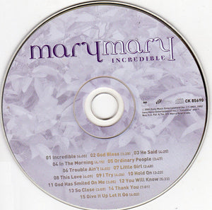 Mary Mary : Incredible (CD, Album)