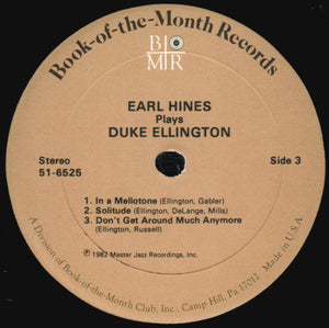 Earl Hines : Earl Hines Plays Duke Ellington (4xLP + Box, Comp)