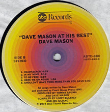 Load image into Gallery viewer, Dave Mason : Dave Mason At His Best (LP, Comp)