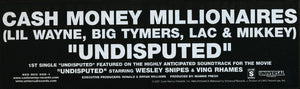 Cash Money Millionaires : Undisputed (12", Single)