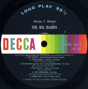 Various : The Big Bands (3xLP, Comp, Mono + Box, Comp)