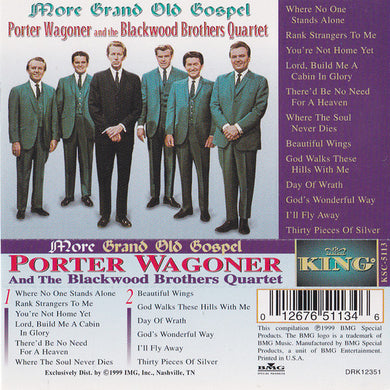 Porter Wagoner And The Blackwood Brothers Quartet : More Grand Old Gospel (Cass, Comp)