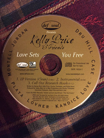 Kelly Price & Friends : Love Sets You Free (CD, Single, Promo)