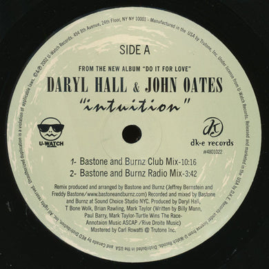 Daryl Hall & John Oates : Intuition (12