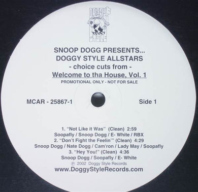 Snoop Dogg Presents... Doggy Style Allstars : Choice Cuts From Welcome To Tha House, Vol. 1 (12