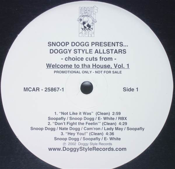 Snoop Dogg Presents... Doggy Style Allstars : Choice Cuts From Welcome To Tha House, Vol. 1 (12