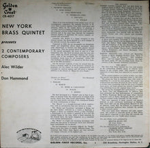 Load image into Gallery viewer, The New York Brass Quintet / Alec Wilder / Don Hammond : 2 Contemporary Composers (LP, Album)