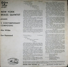 Load image into Gallery viewer, The New York Brass Quintet / Alec Wilder / Don Hammond : 2 Contemporary Composers (LP, Album)