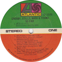 Load image into Gallery viewer, Crosby, Stills, Nash &amp; Young : So Far (LP, Comp, RI)