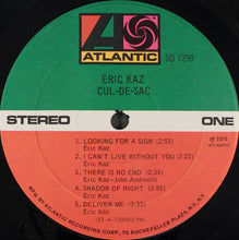 Load image into Gallery viewer, Eric Kaz : Cul-De-Sac (LP, Album)