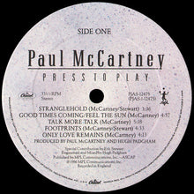 Load image into Gallery viewer, Paul McCartney : Press To Play (LP, Album, Gat)