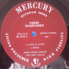 Load image into Gallery viewer, Verdi*, London Symphony Orchestra*, Antal Dorati : Verdi Overtures (LP, Mono)