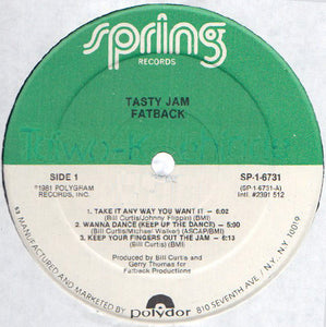 Fatback* : Tasty Jam (LP, Album, 53 )