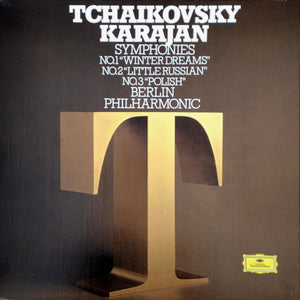 Tchaikovsky* - Karajan*, Berlin Philharmonic* : Symphonies No. 1 "Winter Dreams", No. 2 "Little Russian", No. 3 "Polish" (3xLP + Box, Album)