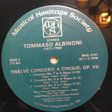 Load image into Gallery viewer, Tomaso Albinoni : Twelve Concerti A Cinque, Op. 7 (Complete) (2xLP)