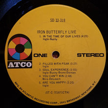Load image into Gallery viewer, Iron Butterfly : Live (LP, Album, Ter)