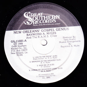 Raymond A Myles* : New Orleans Gospel Genius (LP, Album)