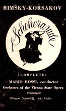 Load image into Gallery viewer, Mario Rossi (2) Conducting Orchester Der Wiener Staatsoper / Nikolai Rimsky-Korsakov : Scheherazade (LP, Album, RE)