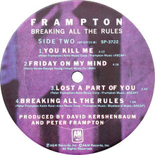 Load image into Gallery viewer, Peter Frampton : Breaking All The Rules (LP, Album, Ter)