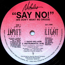 Load image into Gallery viewer, Nicholas (16) : Say No! (We Don&#39;t Want No Drugs) (12&quot;)