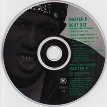 Load image into Gallery viewer, Master P Featuring Silkk The Shocker : Bout Dat (CD, Single, Promo)