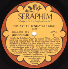 Load image into Gallery viewer, Beniamino Gigli : The Art Of Beniamino Gigli (LP, Comp, Mono)
