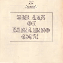 Load image into Gallery viewer, Beniamino Gigli : The Art Of Beniamino Gigli (LP, Comp, Mono)