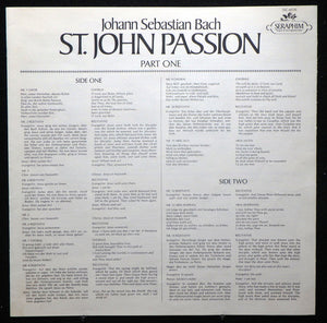 Fritz Wunderlich, Dietrich Fischer-Dieskau - Bach* : The St. John Passion (3xLP + Box)
