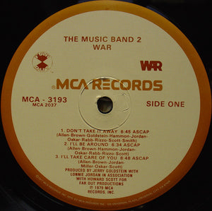 War : The Music Band 2 (LP, Album, Glo)